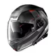 Motorcycle Helmet Nolan N100-5 Hilltop N-Com P/J - Glossy Black - Flat Black - Slate Grey