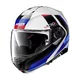 Moto helma Nolan N100-5 Hilltop N-Com P/J - Metal White-Blue - Metal White-Blue