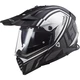 Motorcycle Helmet LS2 MX436 Pioneer Evo - Router Matt Black H-V Yellow - Master Matt Titanium