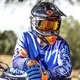 SCOTT 350 Track MXVII Motocross Handschuhe - Blue-Orange