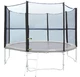 Zaščitna mreža za trampolin inSPORTline 366 cm - za navlečenje na 8 cevi - črna