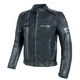 Men’s Leather Motorcycle Jacket Spark Brono Evo - Black - Black