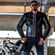 Men’s Leather Motorcycle Jacket Spark Hector