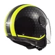 Motorcycle Helmet LS2 OF558 Sphere Lux - Crush Black H-V Yellow