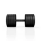 Gumírozott acélsúlyzó 32,5 kg fekete matt - Marbo Sport