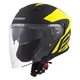 Cassida Jet Tech Corso Motorradhelm - schwarz matt/gelb hi-vis