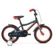 Gyerek kerékpár Kross Racer 4.0 16" - modell 2019 - Fekete / Piros / Kék Fényes