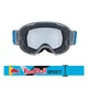Motocross Goggles Red Bull Spect Strive Panovision, Matte Light Gray, Smoke Lens