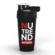 Shaker Nutrend 2021 700 ml - Clear with Gold Logo - Black