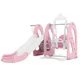 Children’s Slide w/ Swing Set & Basketball Hoop inSPORTline Nebelino - Pink