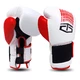 Leather Boxing Gloves Tapout Dynamo - White/Red