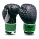 Kožené boxerské rukavice Tapout Stealth - čierno-zelená