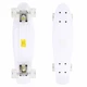 Pennyboard Maronad Retro W/ Light Up Wheels - White